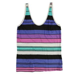 Scratch Womens Stripes Tank Top, Multicoloured, NWT